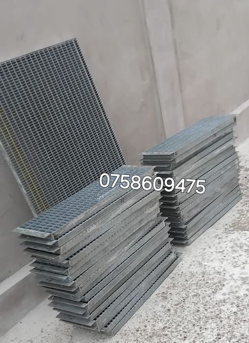 Grilaje-trepte zincate 120x24