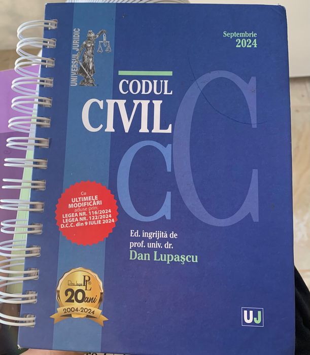 Cărți de drept codul penal 2025/codul civil 2024