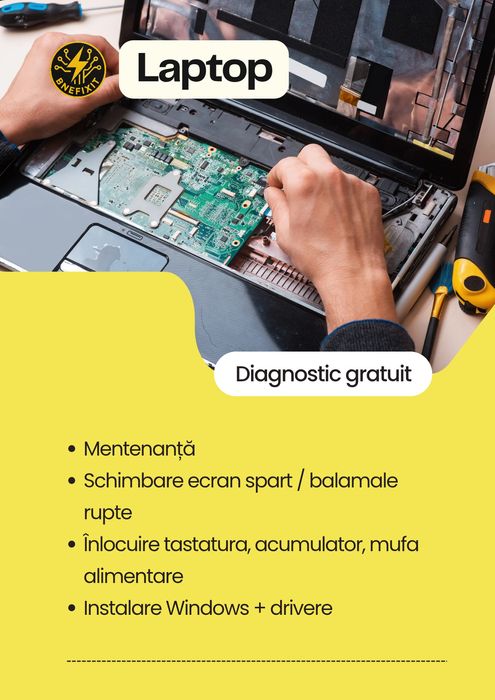 Reparatii electronice (Telefoane, Laptop-uri, Scule electrice)