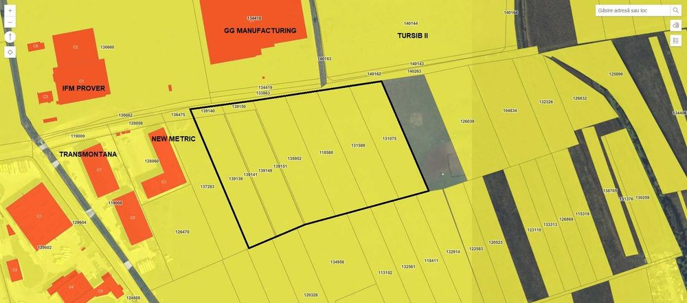 Vand teren intravilan 9.000 mp cu PUZ * Zona Industriala Vest Sibiu