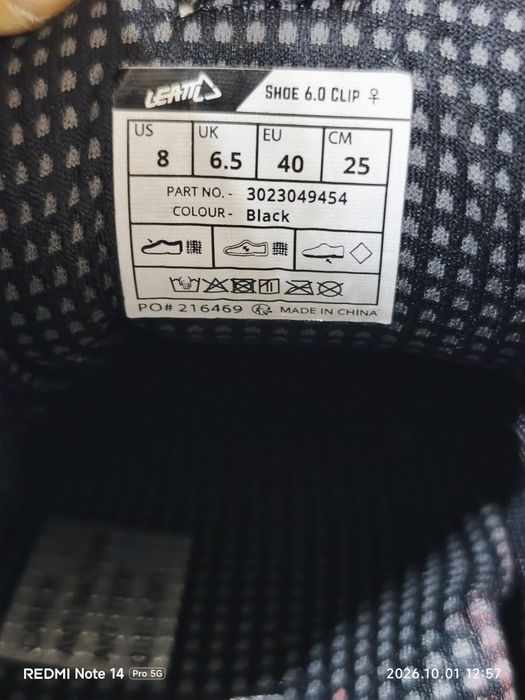 Adidas Nr 40 Leatt ciclism Mtb  BOA