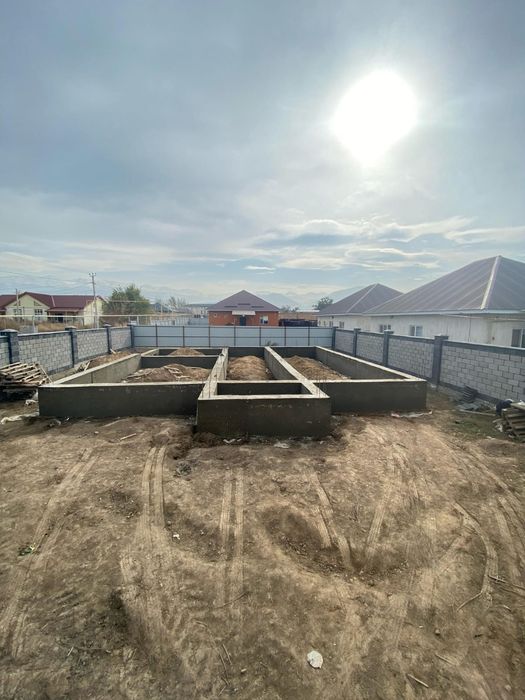 Заливка фундамента