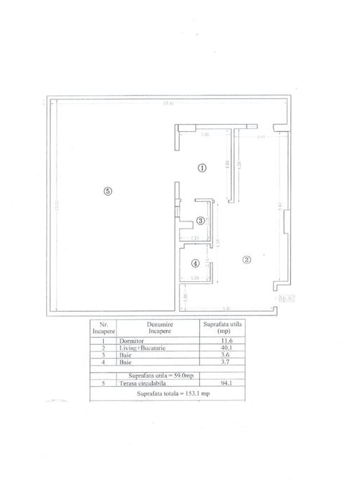 Apartament 2 camere, 2 bai + terasa superba, 153 mp, Mamaia Nord, Lidl