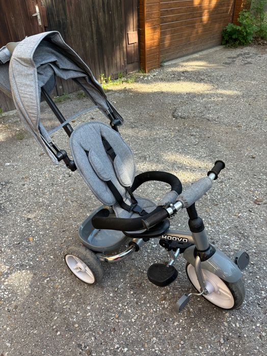 Триколка Lorelli Moovo, Grey Luxe, сива