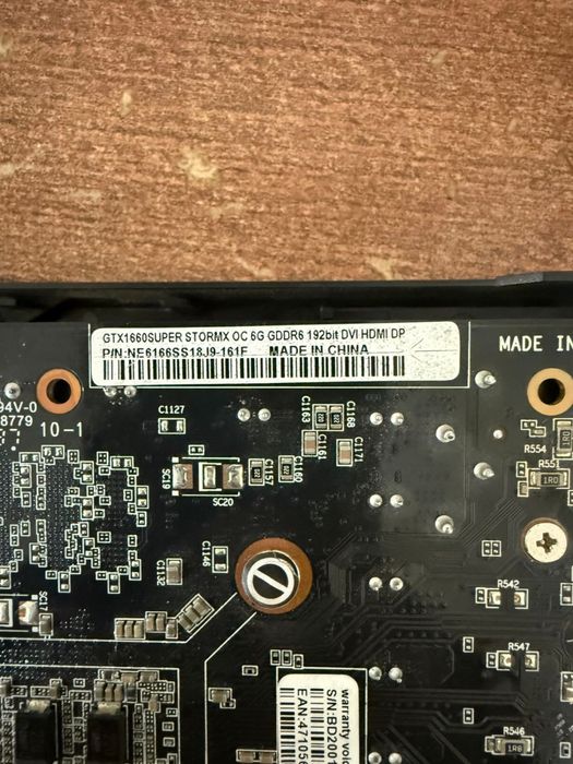 Видеоакарта 1660 super