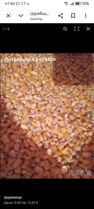 Царевица 25 цента