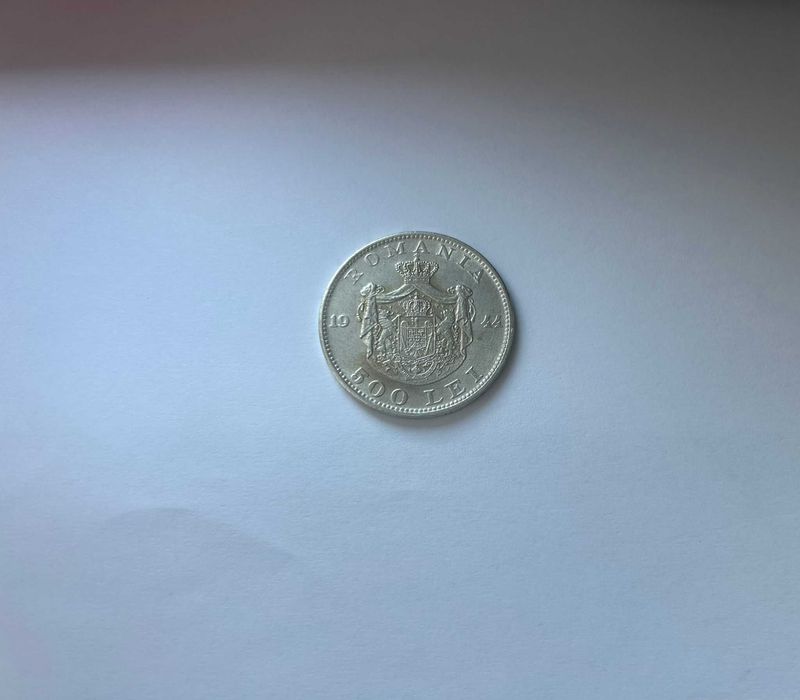 Moneda 500 lei 1944 de argint