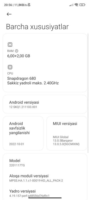 Redmi note 11 6/128 GB