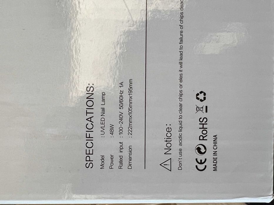 Lampă UV/LED SUN 5 pentru unghii, 48W, complet funcțională