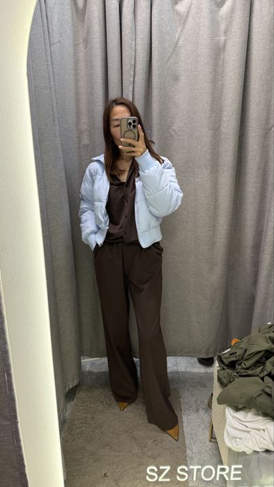 Zara куртка голубая