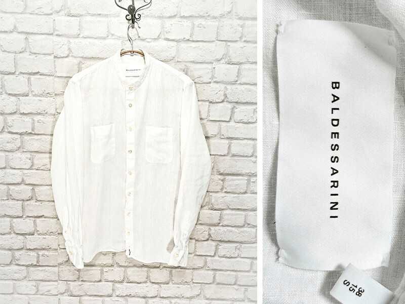 Baldessarini 100% Ленена бяла мъжка риза размер S