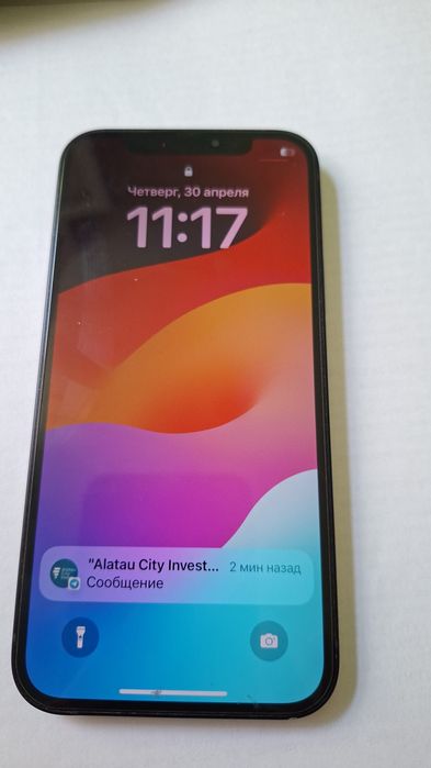 Айфон 12 б/у, черный