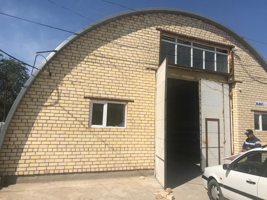 Ангар Бескаркасный строительство