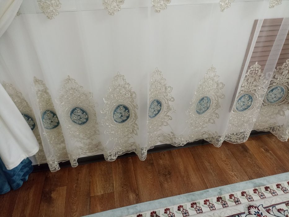 Тюль  жап жаңа күйде