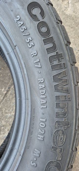 4 anvelope iarna Continental 245/55/17.Pretul este pe bucata.