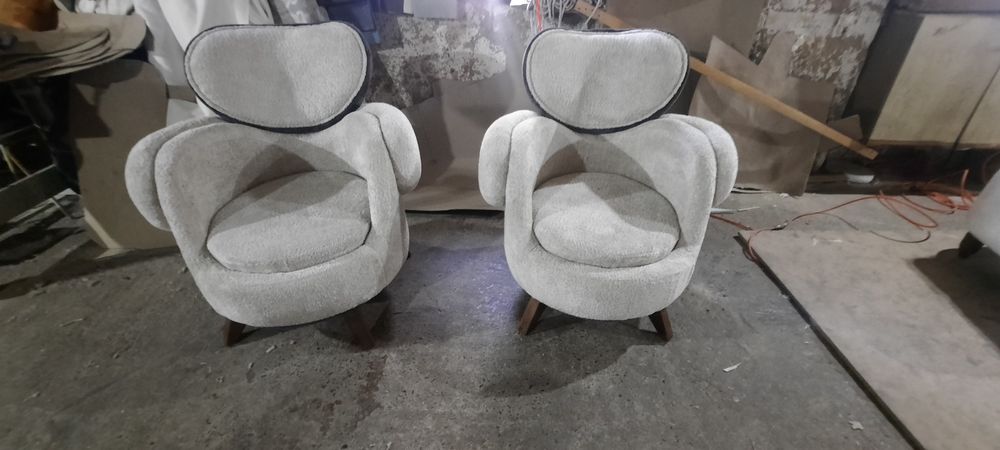 Yangi zamonaviy oq kreslo-divan to‘plami — sifat va qulaylik birgalikd