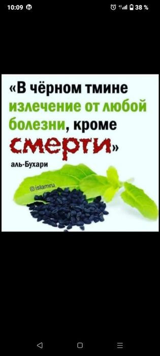 Черный натуральный тмин