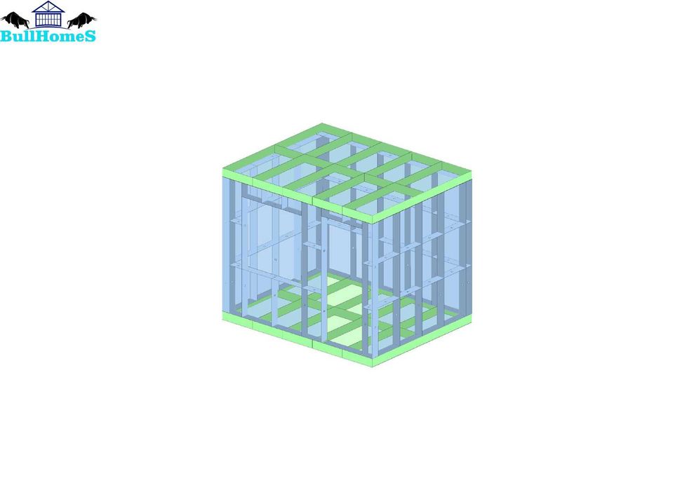 Бунгало, Къща, Къщи, Фургони, Контейнери, Гаражи-6.21м²