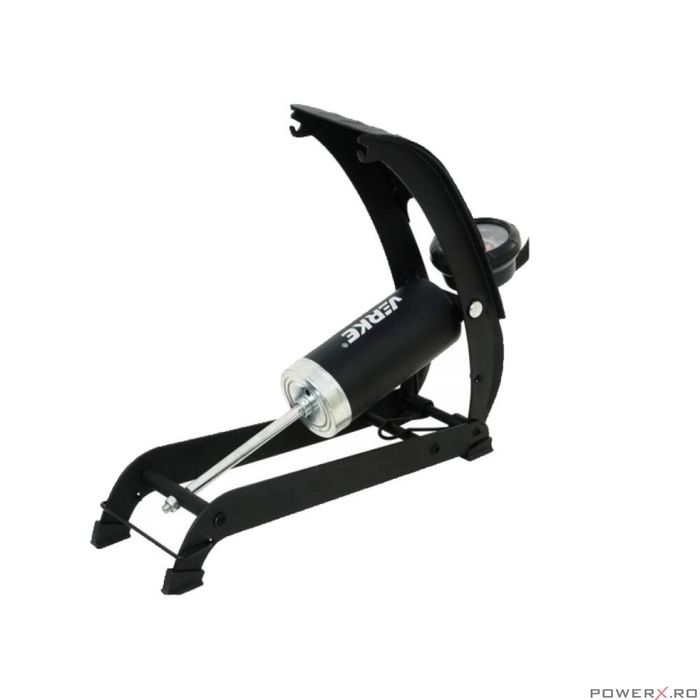 Pompa de picior cu piston si manometru pentru umflat, presiune 7 bari,