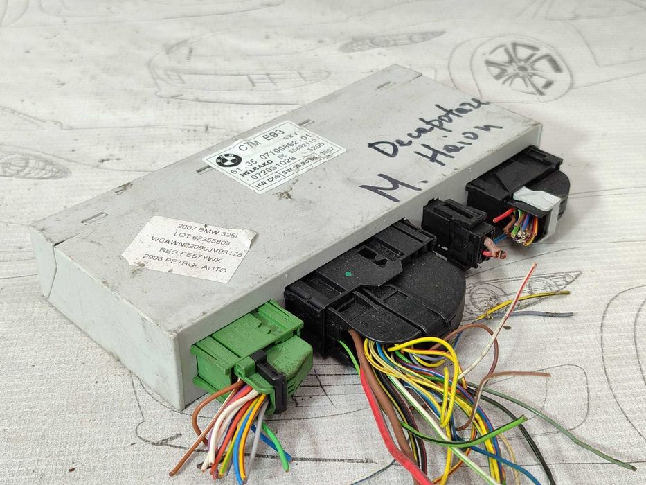 Unitate control plafon / acoperiș decapotabil BMW Seria 3 E93 COD: 613507199882 2007 / [2005-2014] / (5G3)