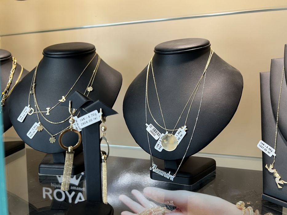 Royal: AUR 14K Inel/Bratara/Cercei/Lant/ de la 379 lei/g bijuterii