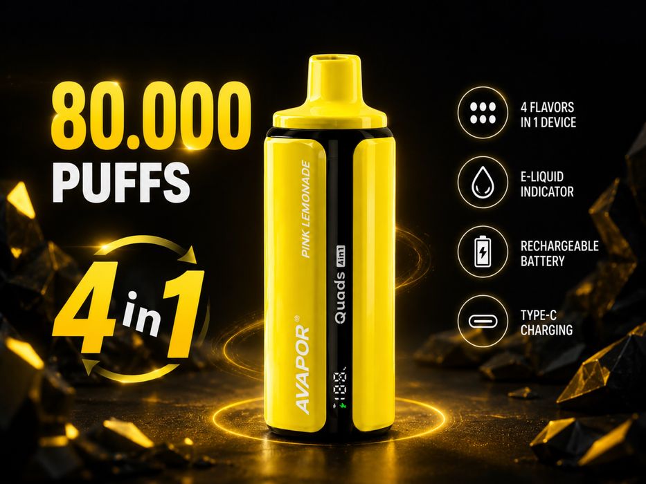Vape 4 in 1 made in usa 80000 puffs original reincarcabil