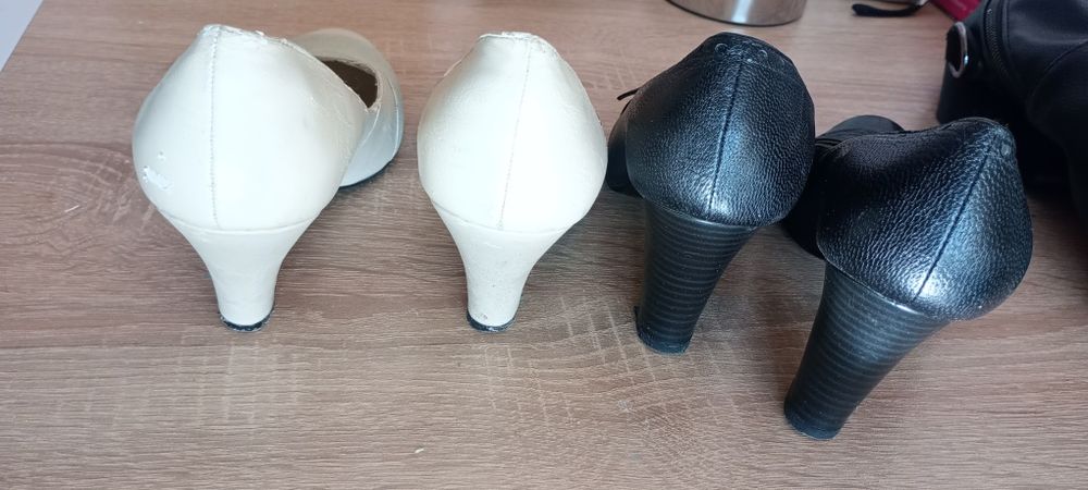 Обувки на ток естествена кожа номер 37