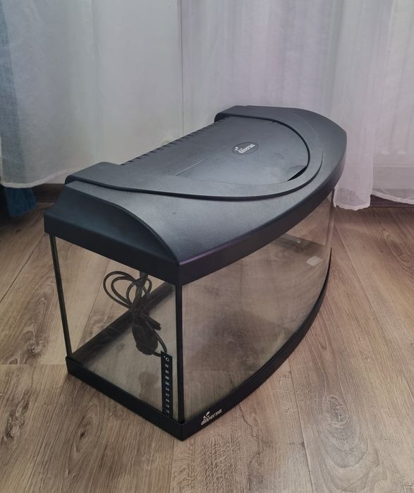 Acvariu Panoramic (Curb) Diversa 54L (60x30x30 cm) + Capac cu LED
