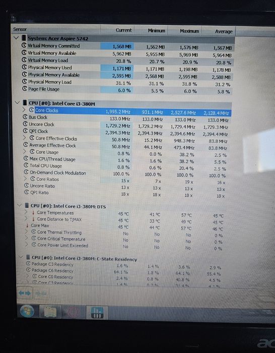 Display defect/ Acer aspire 5742-384g50mnkk