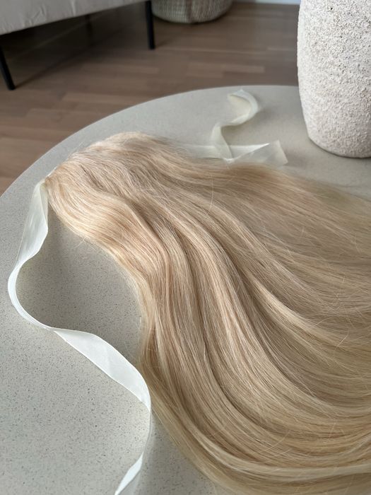 Coada din par natural - blond