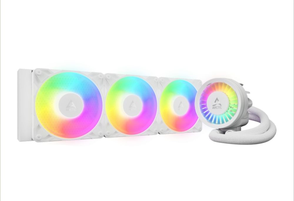 Arctic liquid freezer 360 AIO iii pro argb white водно охлаждане  бяло