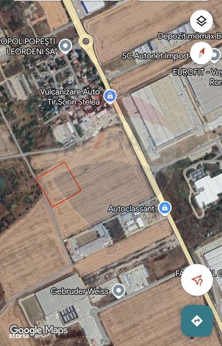 Teren intravilan 10,000mp Popesti-Leordeni intre centura Buc si A0