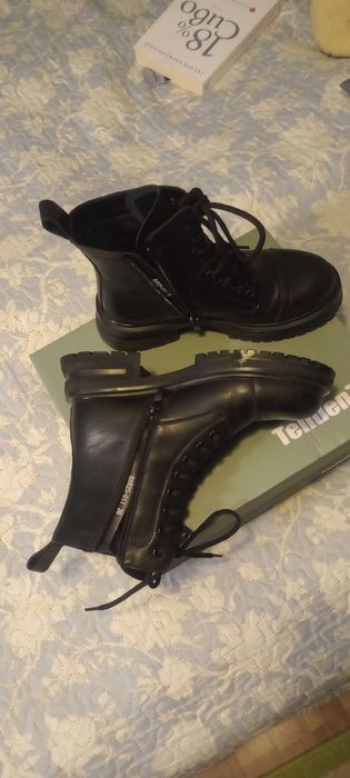 Нови кубинки TENDENZ, естествена кожа, Номер 36, но отговаря на 37.