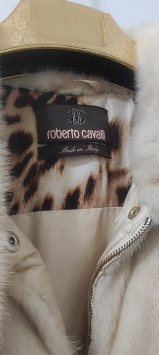 Пуховик с норкой Roberto Cavalli