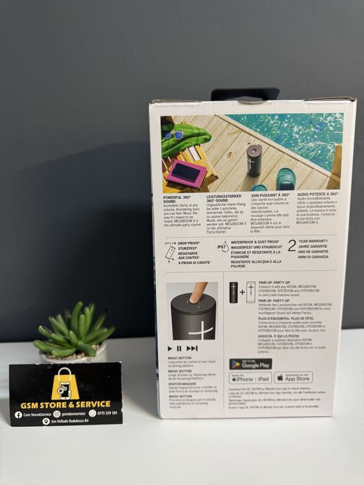 Boxa Bluetooth Ultimate Ears MegaBoom4 Produs Nou Sigilat Garantie Gsm Store&Service