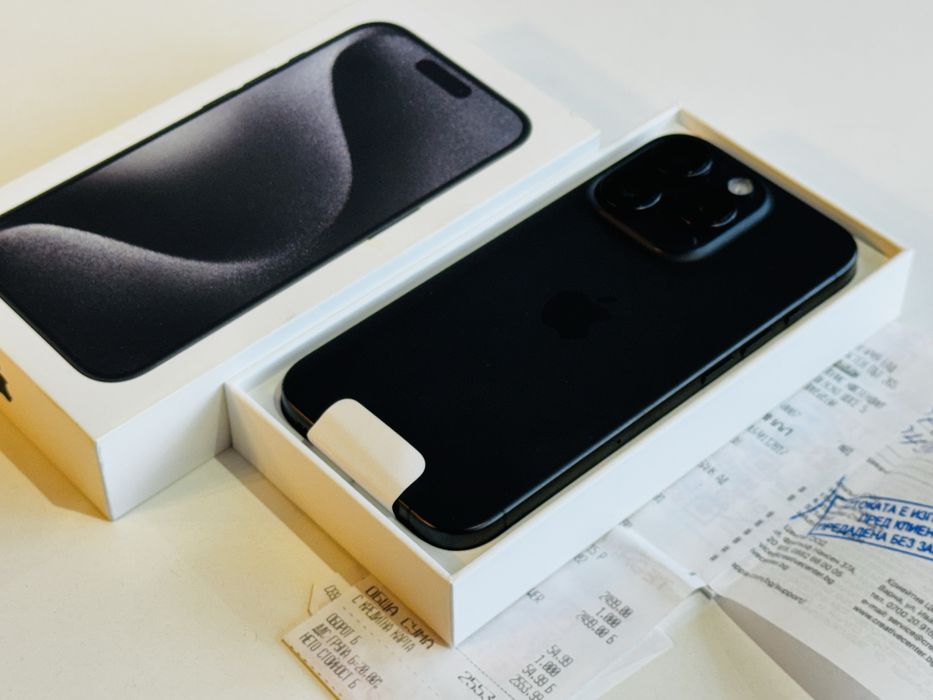 Iphone 15 Pro 256GB Black Titanium Батерия 97% Гаранция