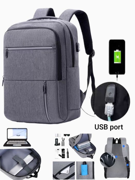 Сумка - рюкзак для ноутбука USB port. Sumka - Ryukzak Noutbuk uchun.