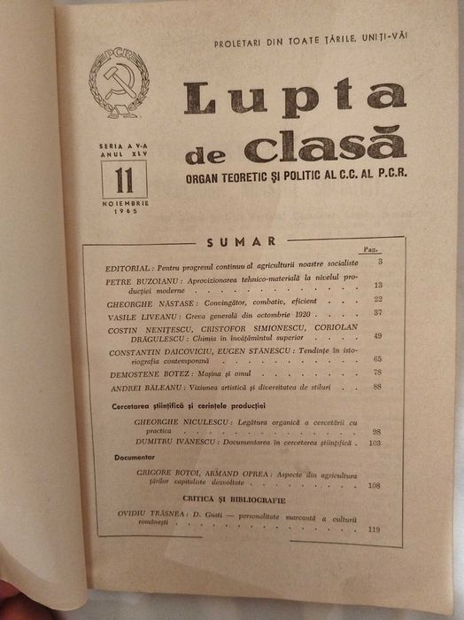 Carti  PCR  " Lupta de clasa "