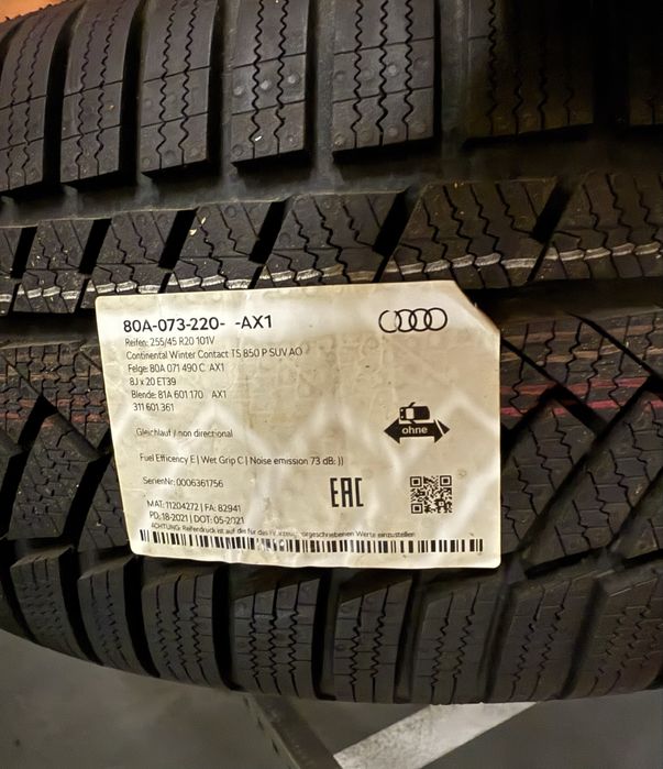 Anvelope iarnă NOI Continental WinterContact TS850P – 255/45 R20 SUV