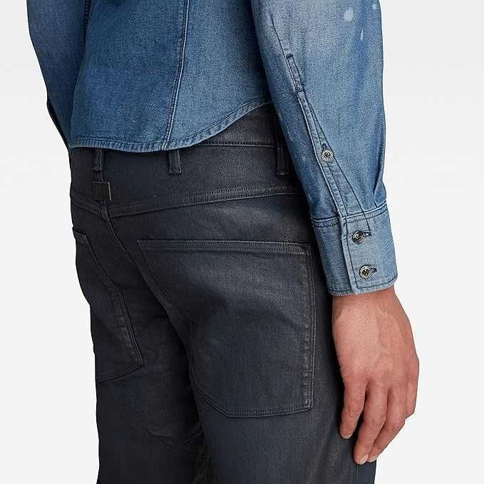 НОВИ G Star 5620 Elwood 3D Slim Jeans Dry Waxed Cobler дънки W33 L36