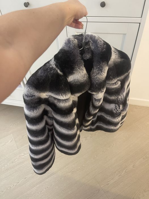 Blana chinchila rex naturala