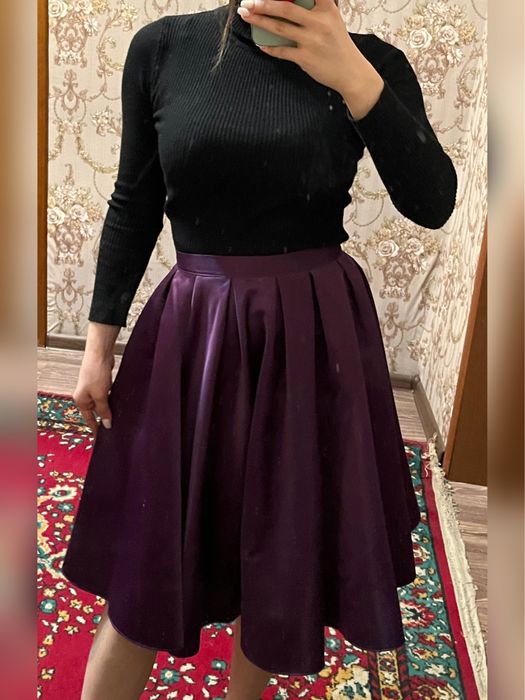 Юбка фиолетовая, юбка разноцветная, юбка тёмно зелёная, юбка хб