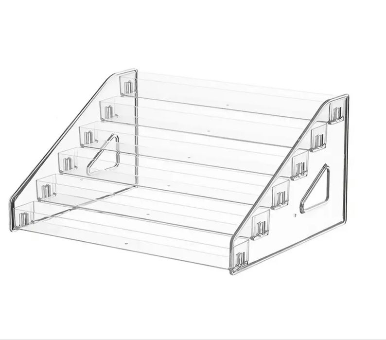 Vand Suport plastic transparent cu 6 nivele