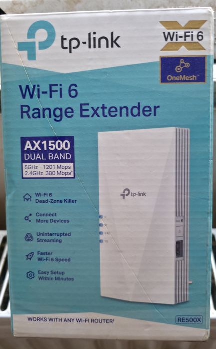 Range Extender RE 500X Wi-Fi 6