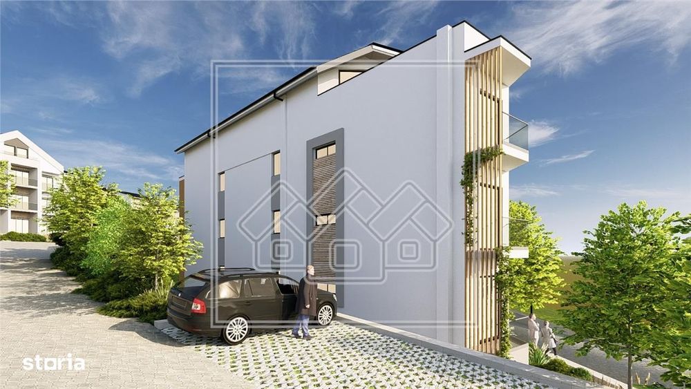 Penthouse cu 3 camere, 2 bai si balcon - la cheie