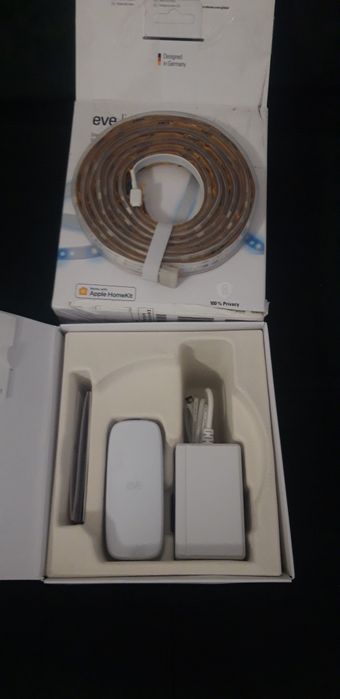 Banda LED RGB Smart Eve Light Strip Starter Kit, compatibil iOS, 24W, 1800 lm, A++, 2m