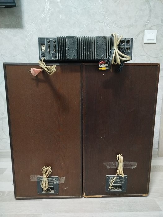 Колонки S-90 и усилитель Бриг У001