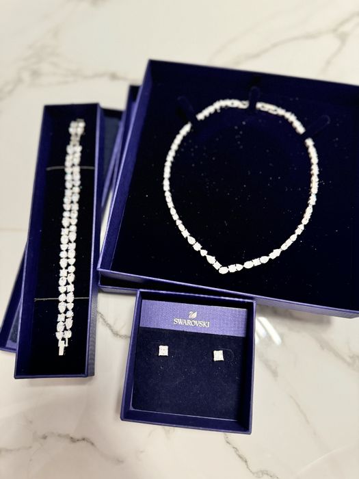 Set swarovski bratara colier cercei