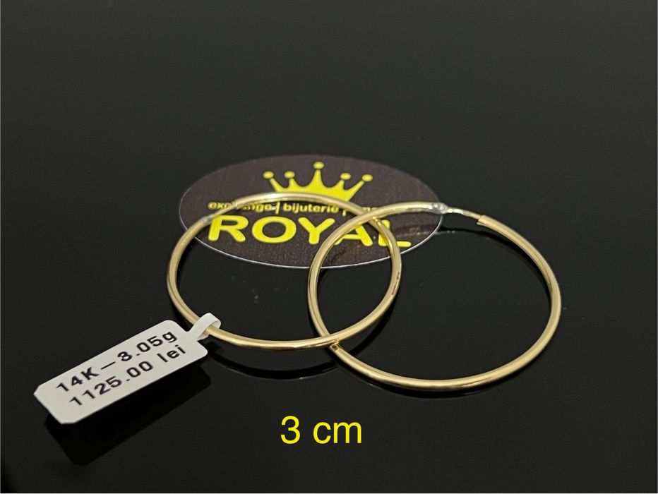 Bijuteria Royal CB : Cercei dama aur 14k 3,05gr