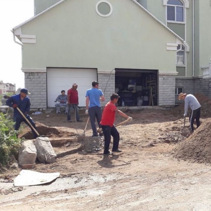 Укладка брусчатки